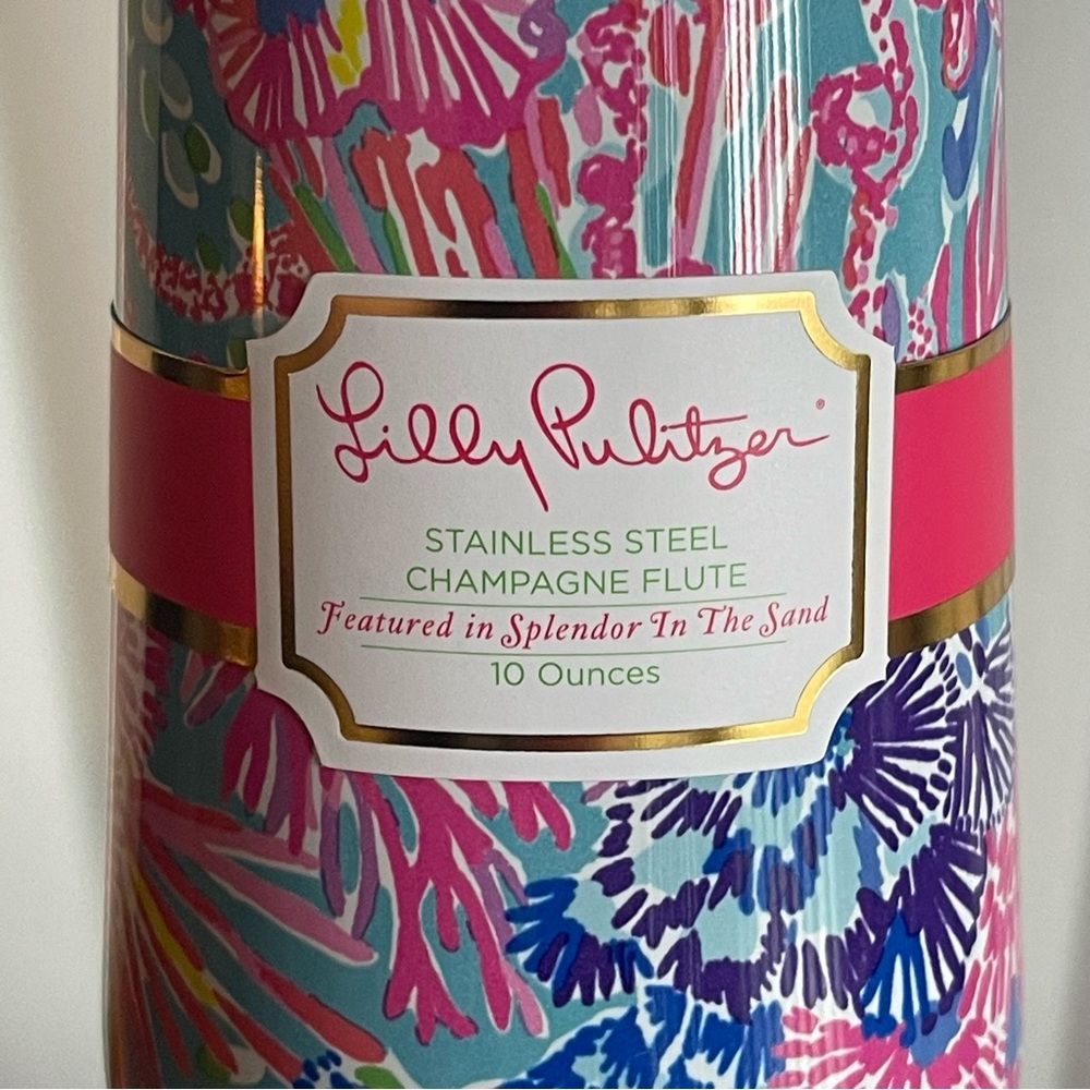 Lilly Pulitzer Champagne Flute Splendor in the Sand - Picture 5 of 9